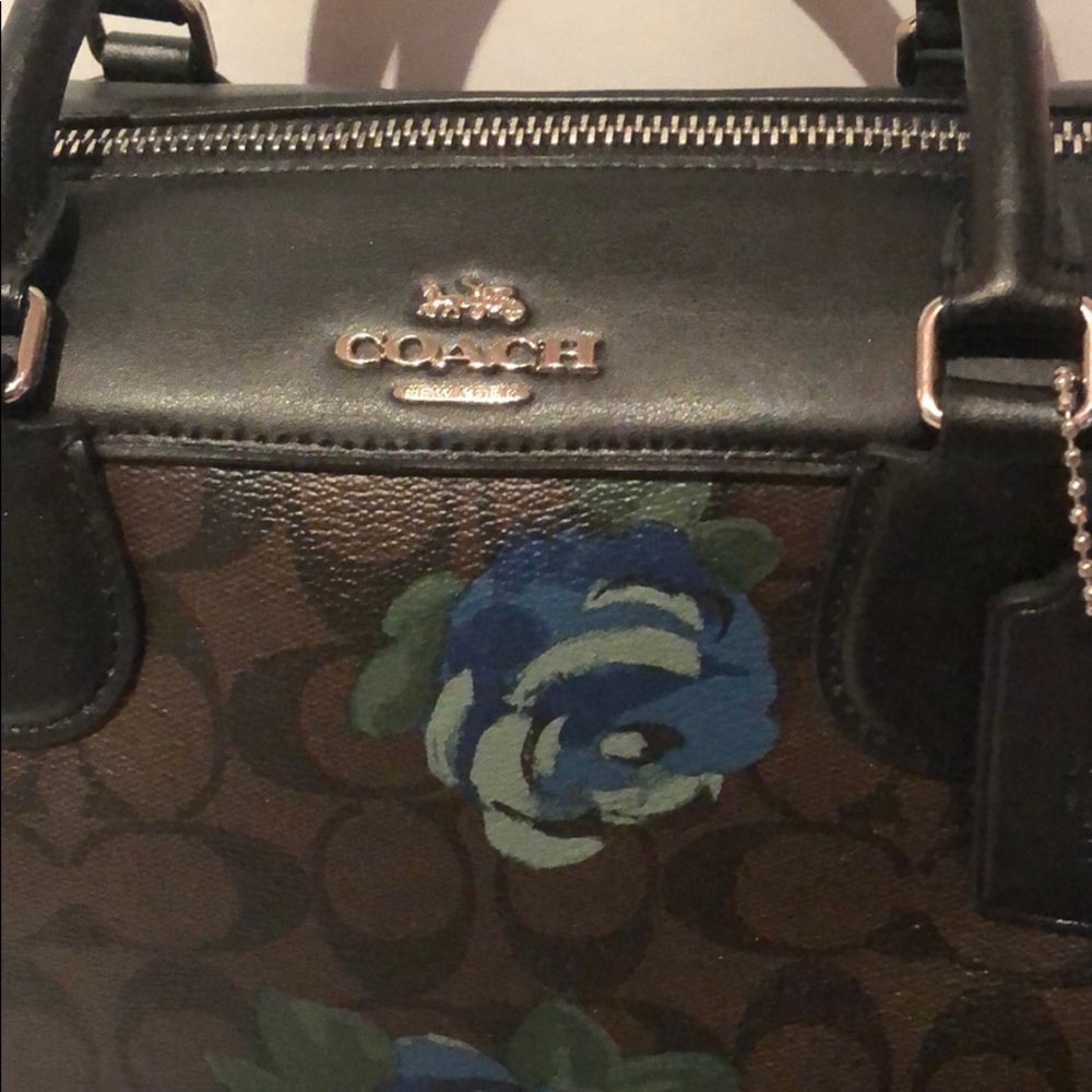 COACH Rowan Floral Satchel & Wallet - Picture 2 of 13